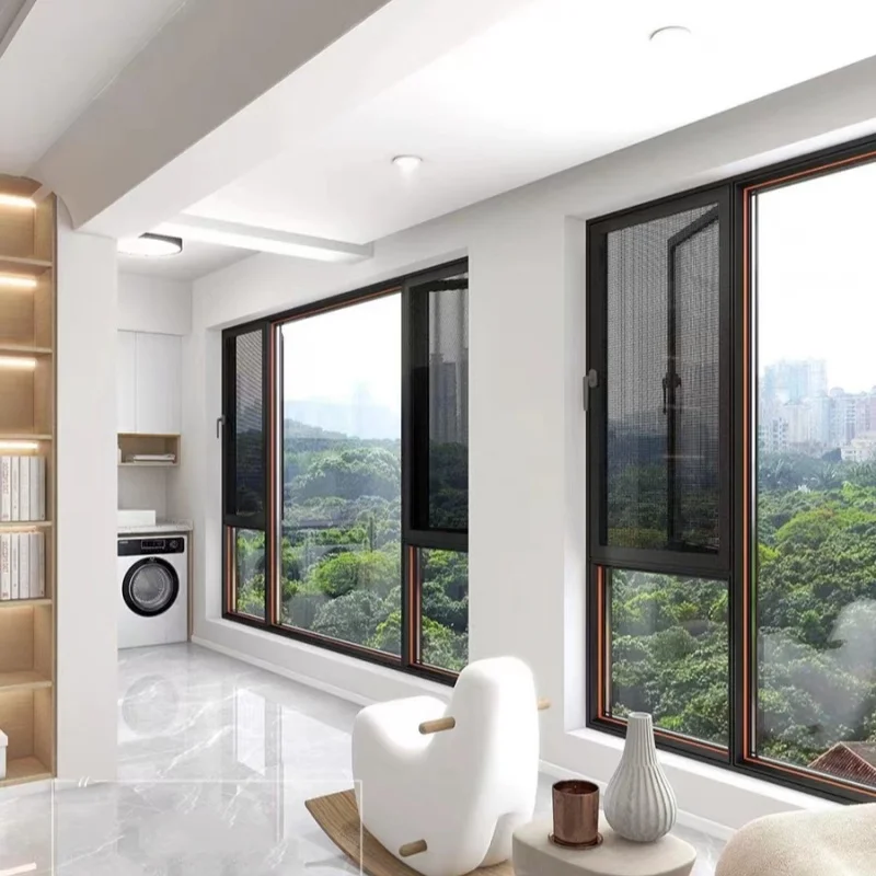Customizable Modern Design Aluminium Balcony Sliding windows Double Glazed Sliding windows Glass windows for House