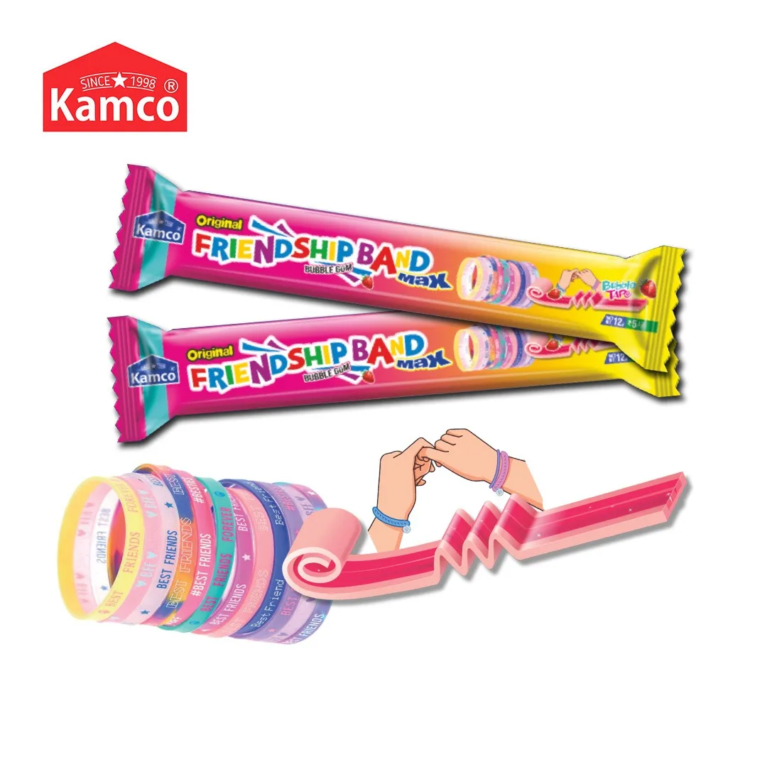 EXPORT QUALITY KAMCO FRIENDSHIP BAND STRAWBERRY TAPE ROLL BUBBLE GUM