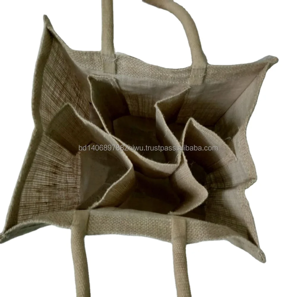 Jute wine bag Wine bag with Jute lamination waterproof cotton round Drawstring handle natural Burlap Wine bag form Bangladesh