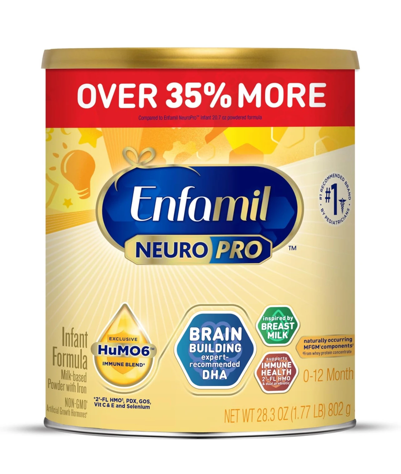 Идеальная детская смесь Детская Enfamil NeuroPro детское питание на основе молока рекомендованная экспертом омега-3 DHA для наращивания мозга