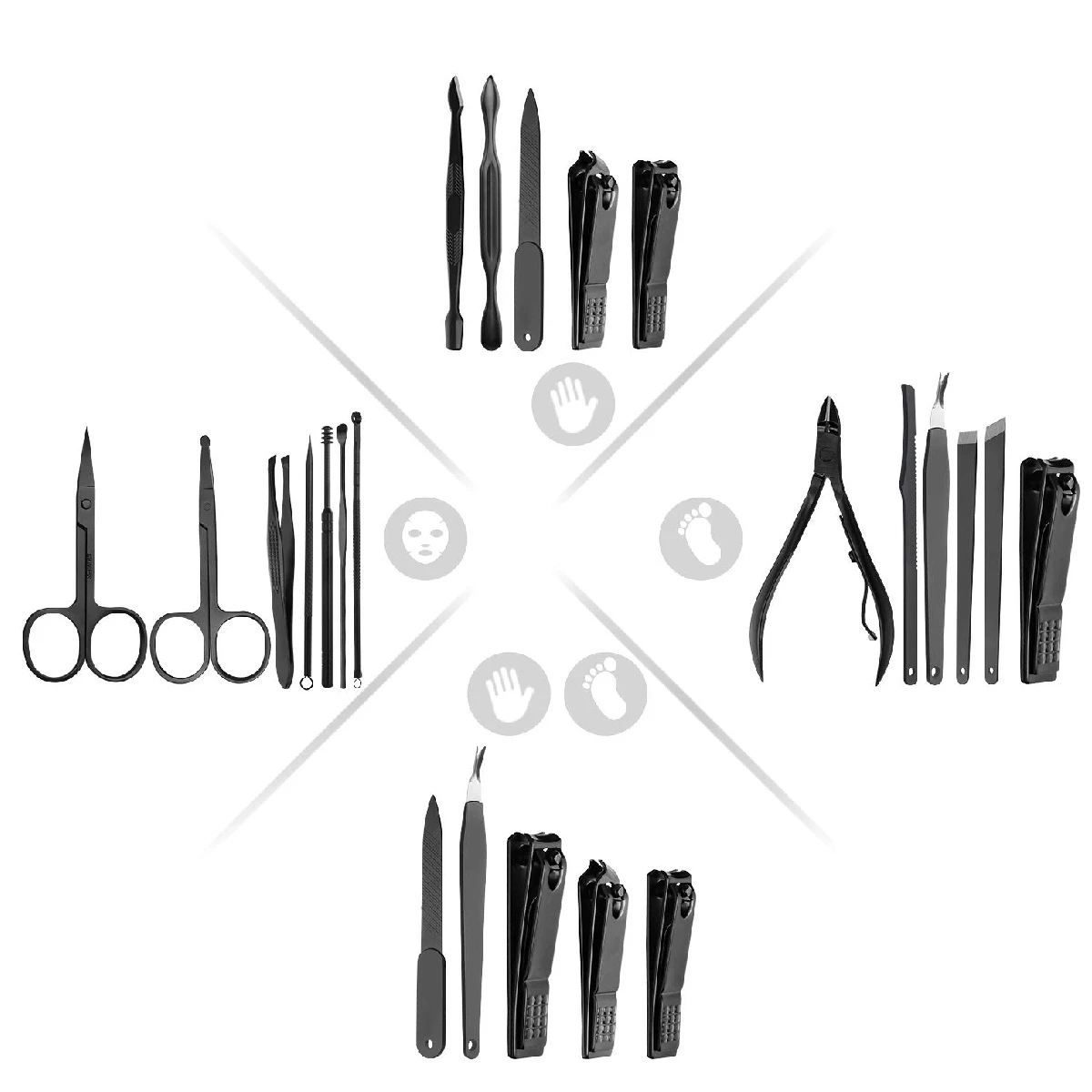 Nail Set Manicure Pedicure Beauty kit Tools To Remove Dead Skin From Nails Wholesale Manicure Pedicure Set beauty kits OEM