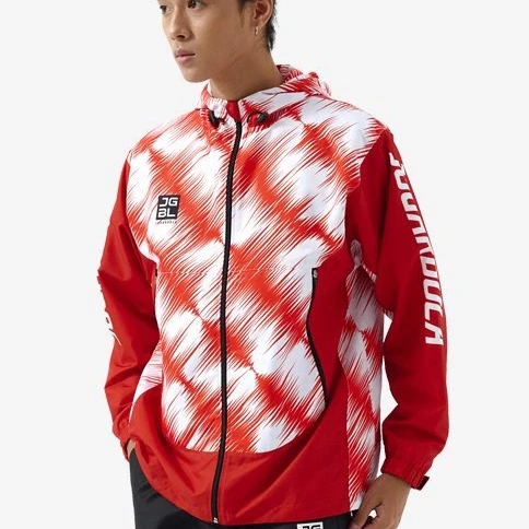 Waterproof custom logo sublimated Jacket  for Men High quality Sportswearsweat shirt durable apparel manufacturer high neck