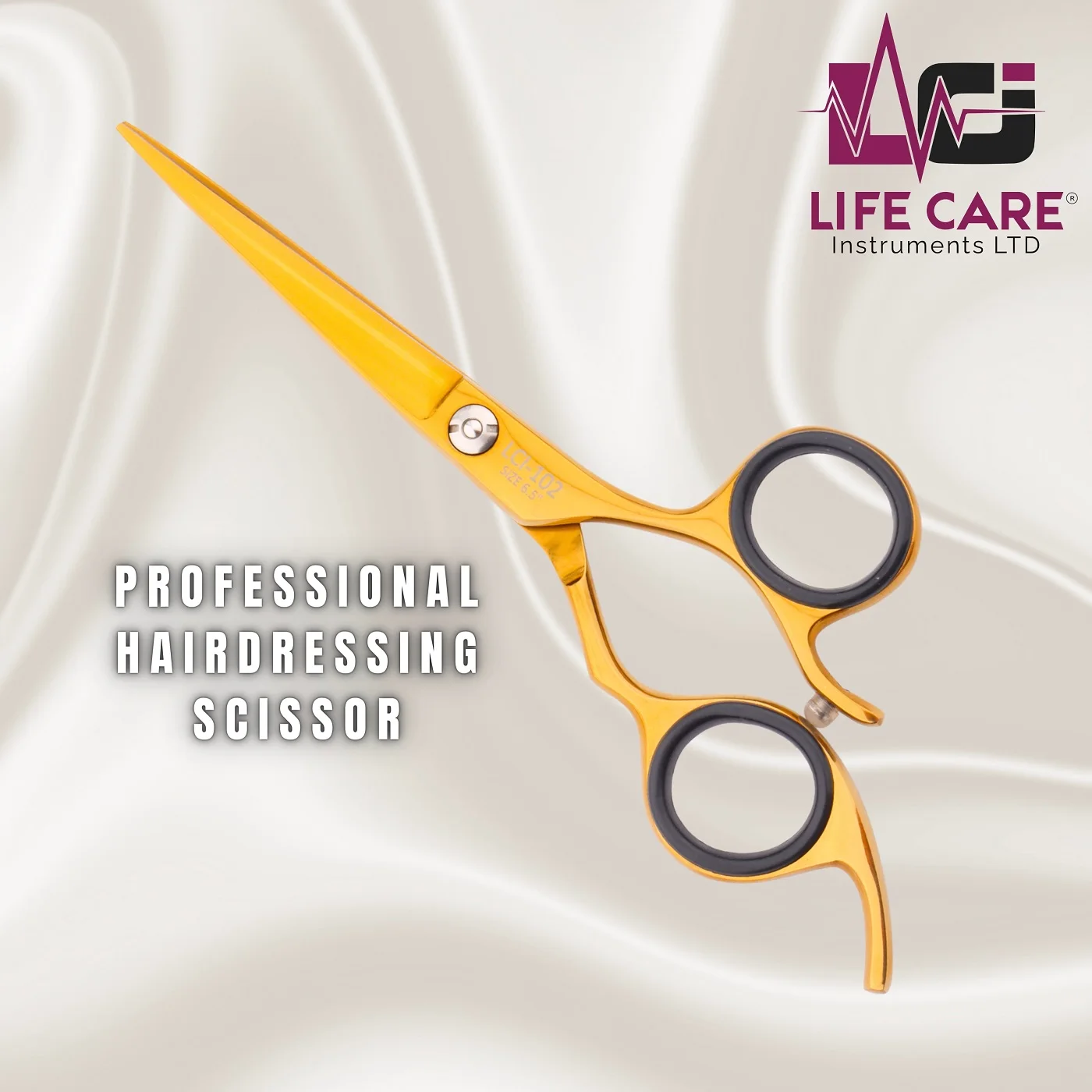 High Quality Scissors Custom color hairdressing scissors stainless Barber Scissors salon products by Life Care Instruments