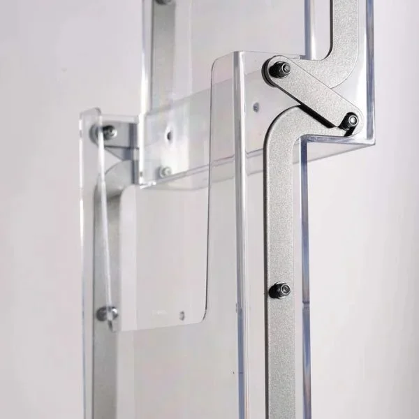 Slanted Leaflet Brochure Magazine Catalogue Display Stand Foldable Newage Portable Zick Zack Brochure Holder