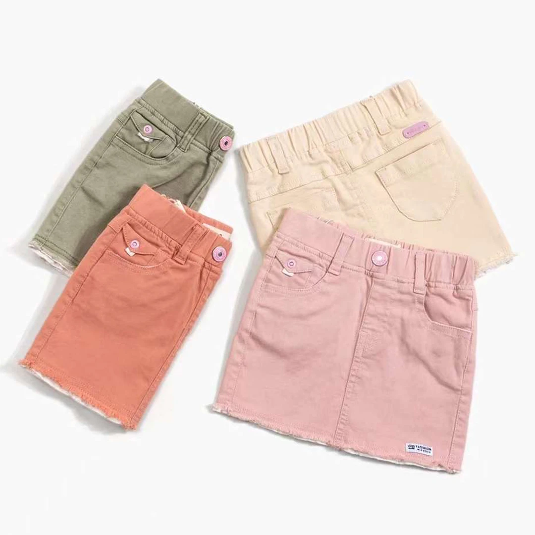 Wholesaler Designer Casual Mini Skirt For Girls Stylish Children Skirt Kids Clothing Organic Pure Cotton Skirt For Kids