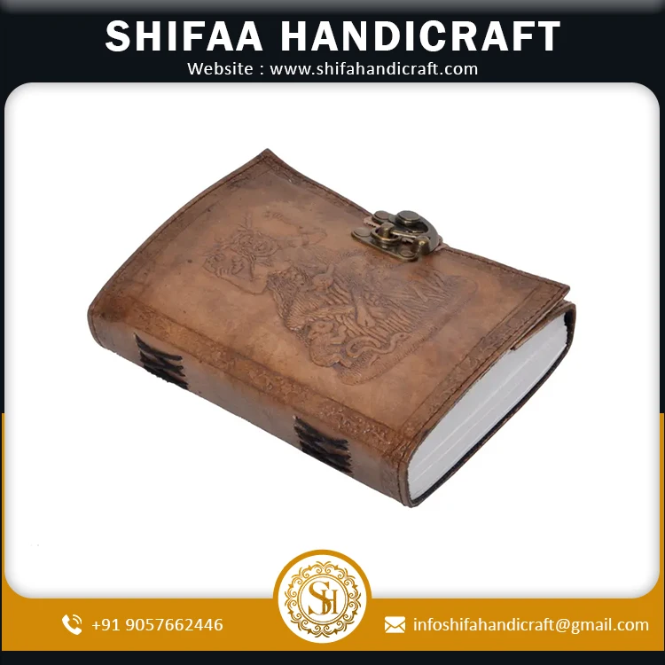 New Classic Design Embossed Print Notebook Notepad Writing Sketch Pad Handmade Vintage  Leather For Men And Women