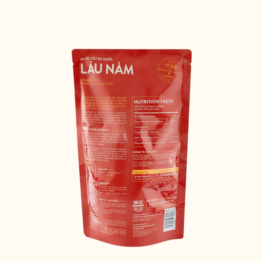 Hotpot Soup Sauce High Quality Mushroom Hotpot Broth Unique Flavor Multi-Purpose High-Grade Made In Vietnam Manufacturer