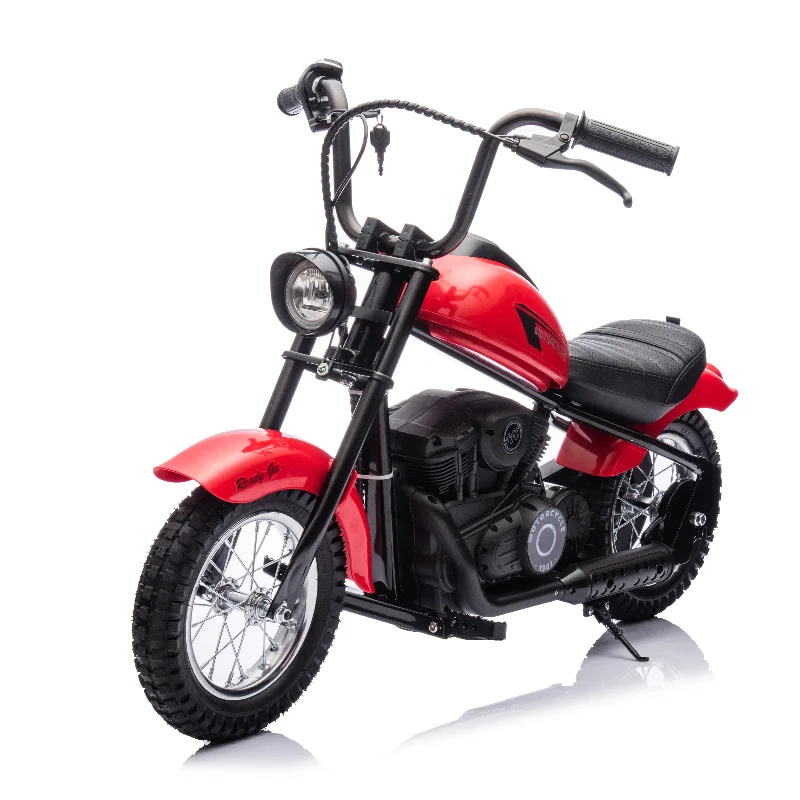 2024 New 24V 7AH Battery 250W Motor Motorcycle With Light, Leather Seat, Air wheel.Strong Motorcycle.