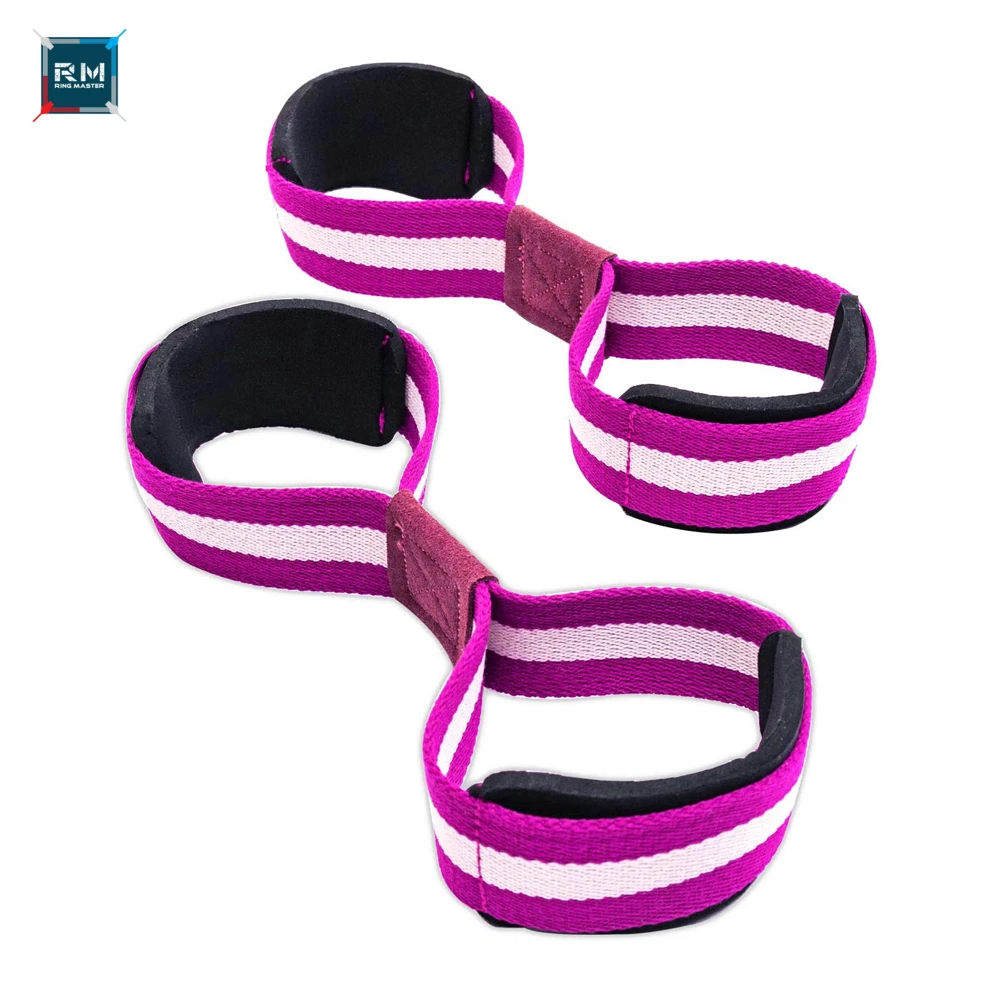 Fitness Safety Padded Figure 8 Lifting Straps for All Types of Lifting Exercises Including Powerlifting Weightlifting Shrugs