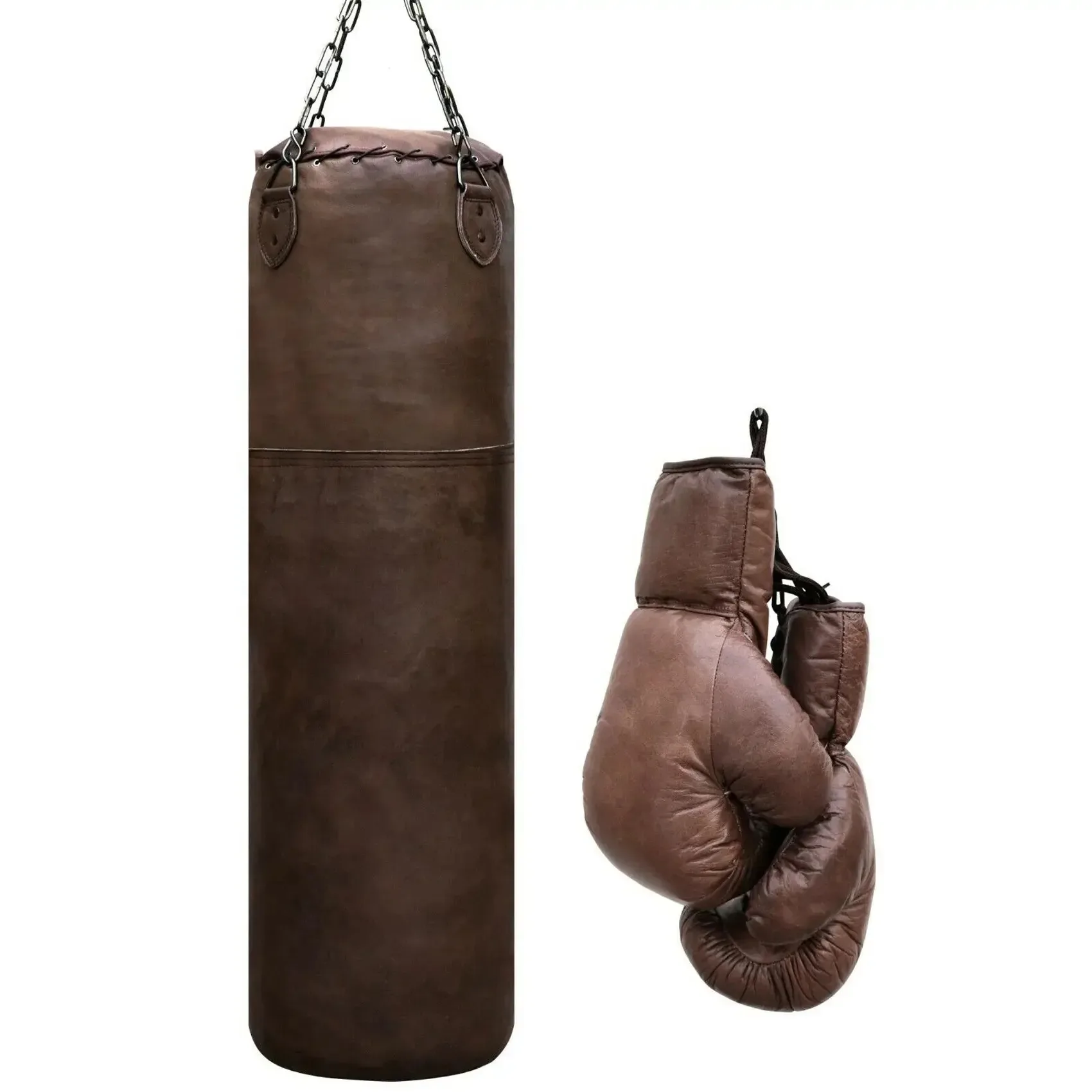 Custom Boxing Man Punching Bags Heavy Durable Free Standing Boxing Sand Bag Cowhide and PU Leather Punching Boxing Bag MS-PG-002