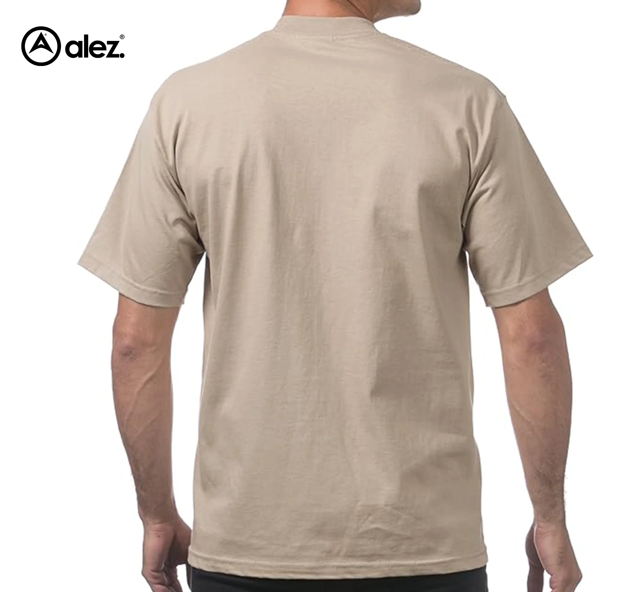 Alez Apparel Custom Design Short Sleeve Mens T-Shirt Streetwear High-Quality Cotton Casual Wear on wholesale