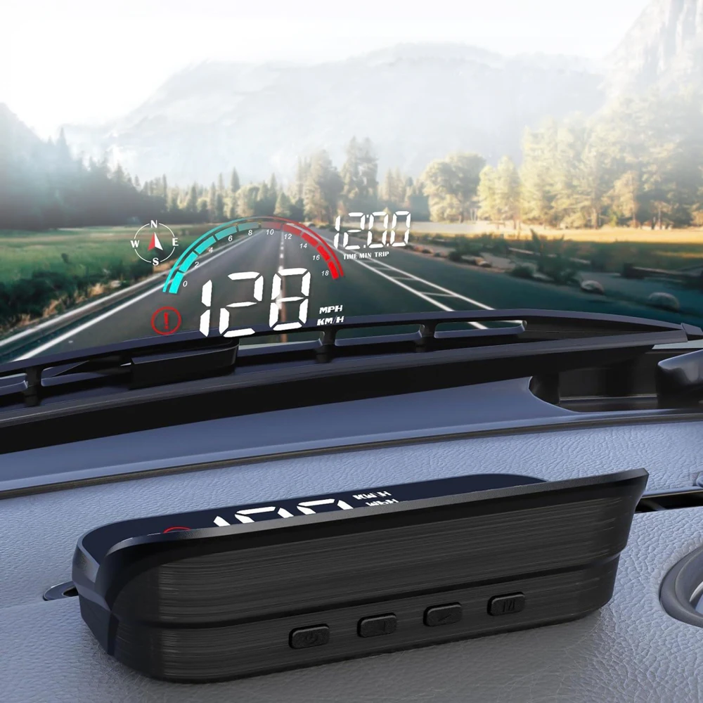 M22 Car Hud Head Up Displays Digital GPS Speedometer Projection On Glass Windshield Projector Speed Universal Auto Meter