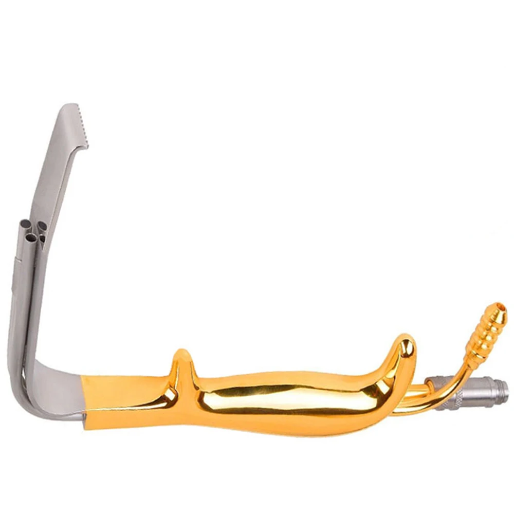 High Quality Ferreira Breast Retractor Gold Handle Metal Steel Plastic Surgery Instruments Augmentation Fiber Optic Retractor