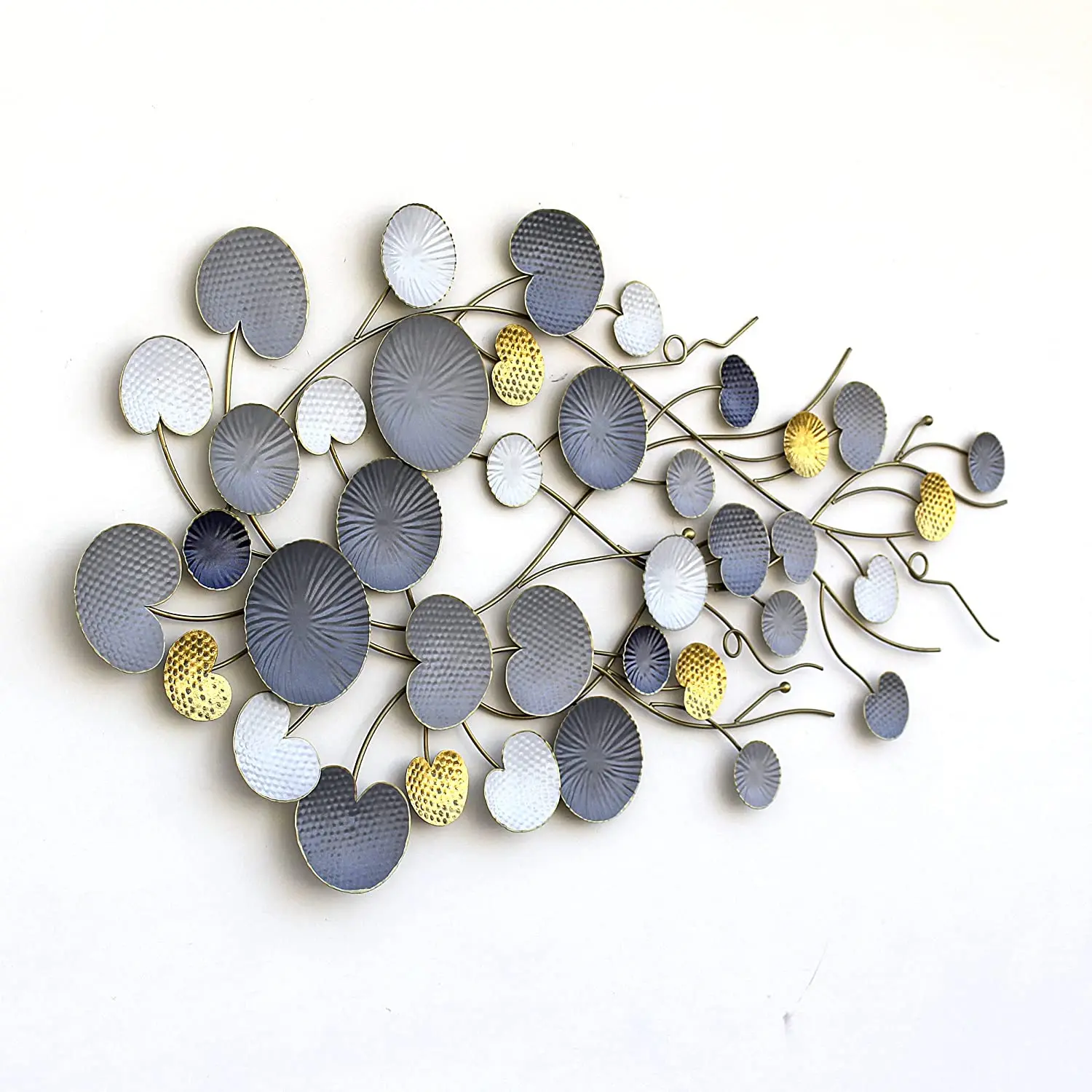 Tree of Life Antique Wall arts With brass Gold Plated Luxury Rings New theme arrival Decorative Cheap Wall Arts Canvas Hot Sale