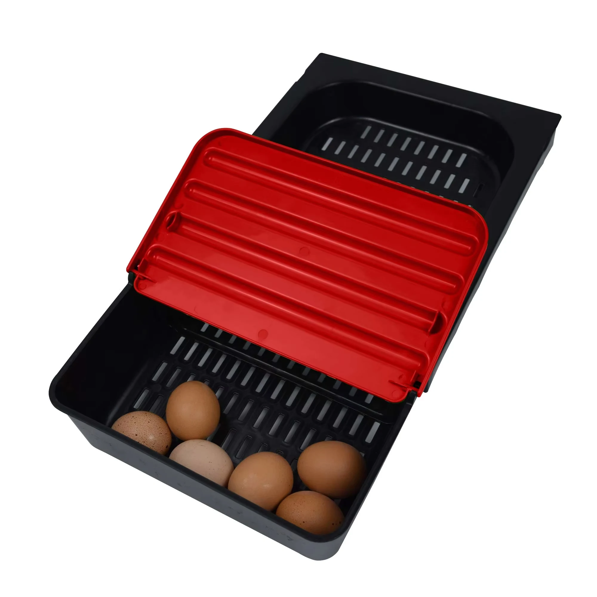 Convenient Egg Collection Tray with Hinged Lid for Easy Egg Access Farm Home Use on sales
