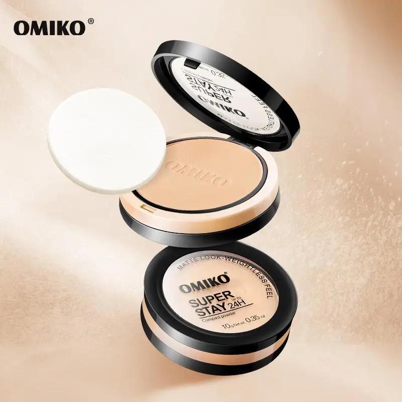 Makeup full Coverage Waterproof Face Pressed Compact Powder
