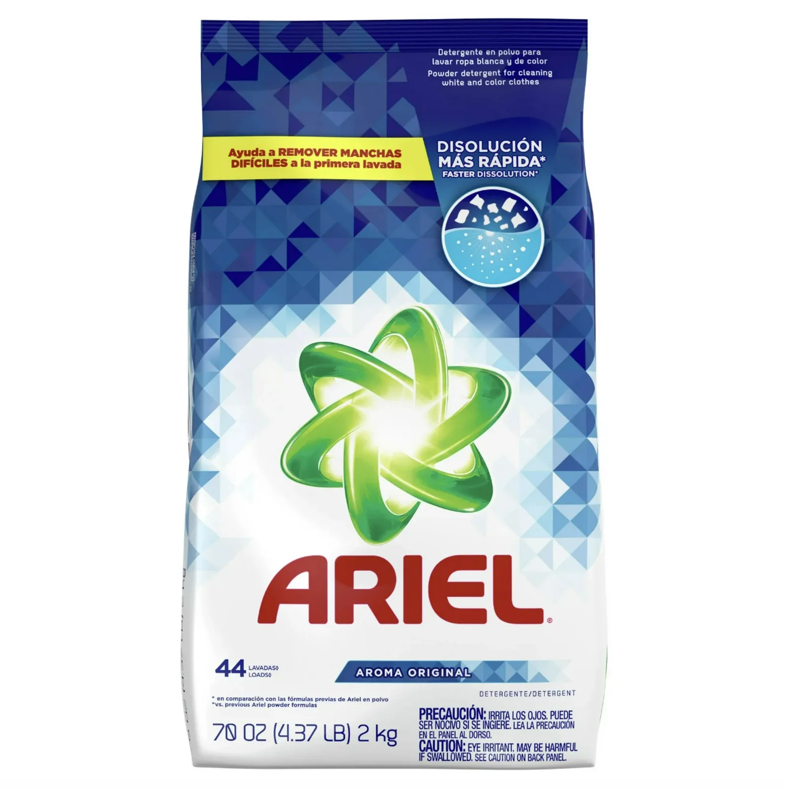 Ariel Powder Laundry Detergent, Original Scent, 44 loads (70 oz., Pack of 2)