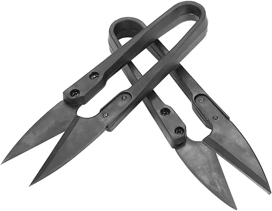 Черные мини-ножницы для одежды, резчик из нержавеющей стали, резьба, бонсай, секатор, портновские ножницы