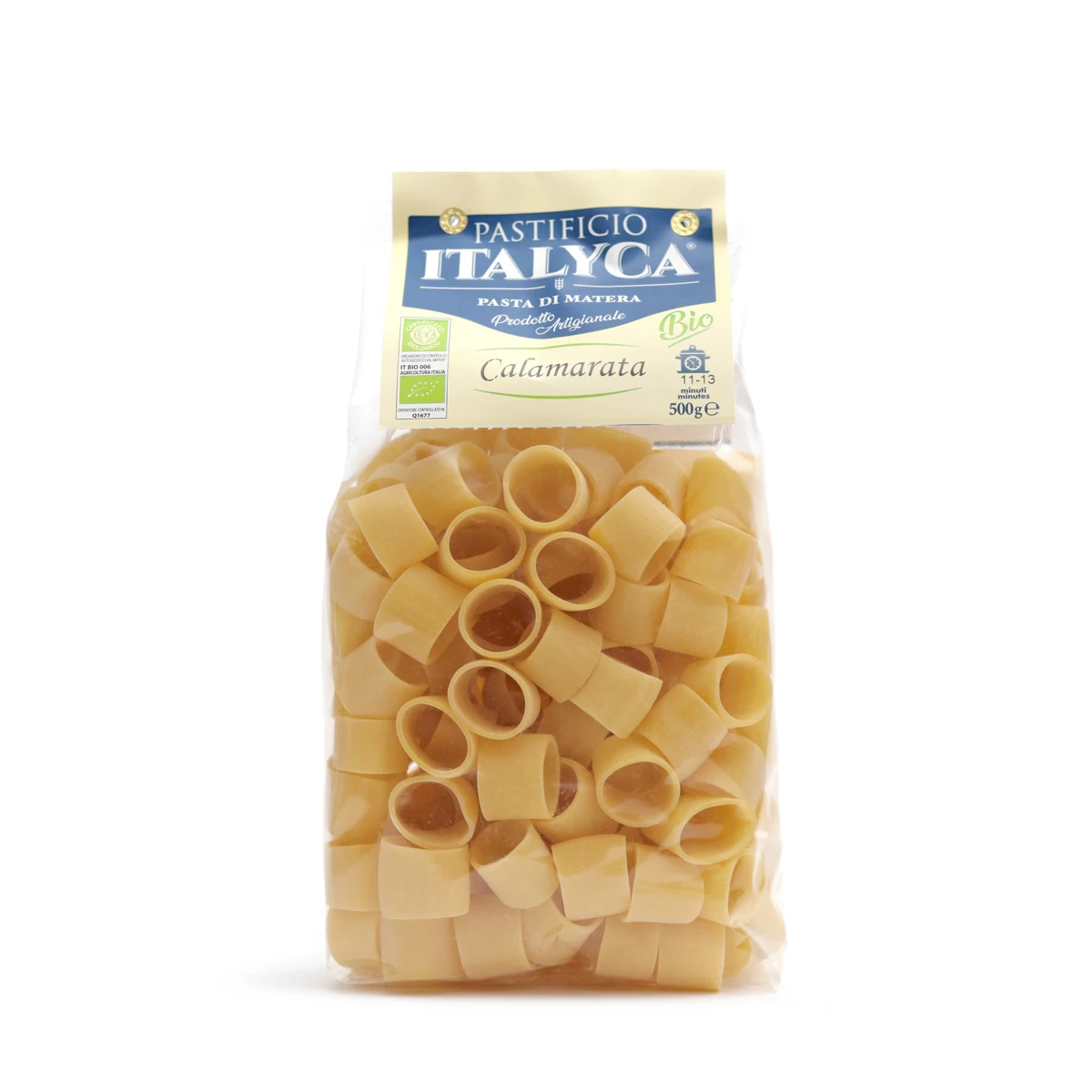 Best Quality Half Rigatoni 500g Certified Organic Artisanal Pasta Made From 100% Italy Italian Dry Pasta