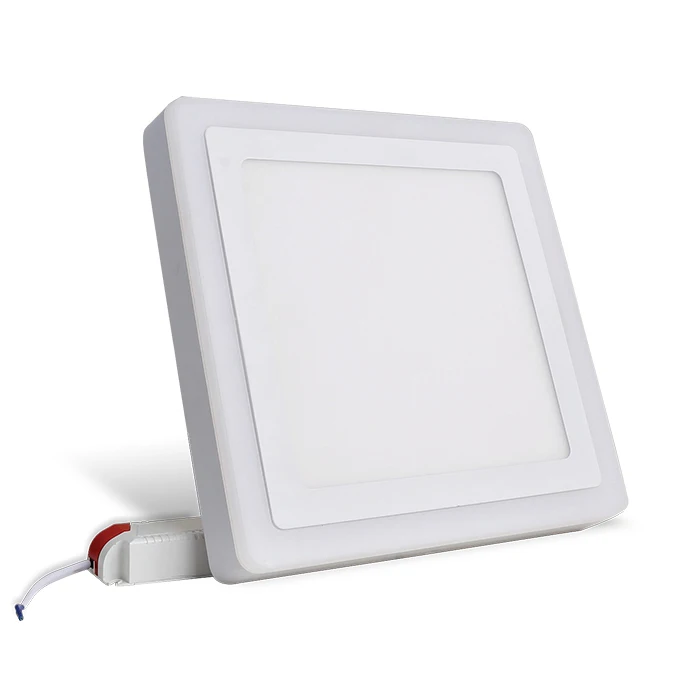 Modern 24W LED Ceiling Lamp Energy Saving Dimmable Square 247x247mm 6500K/4000K CCT Metal Plastic Surface Mounted Switch IP44