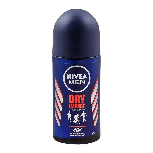 Nivea Men 48H Dry Impact Anti-Perspirant Roll On Deodorant 50ml