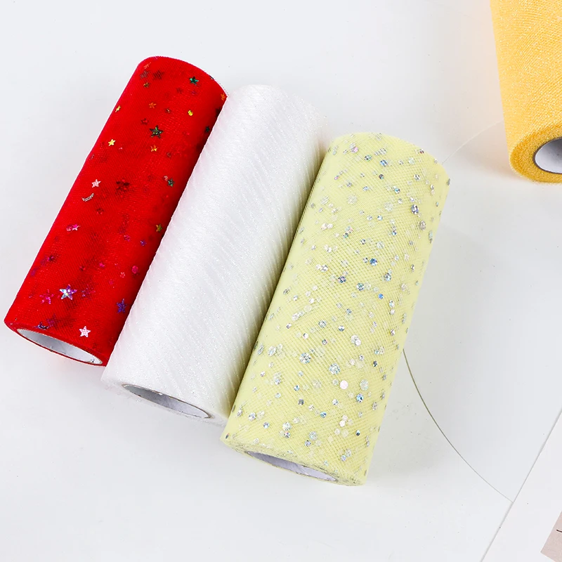 MSD American Net Tulle Roll Dress Fabric DIY Tulle Mesh Fabric Roll Ribbon Party Decoration Tulle Roll