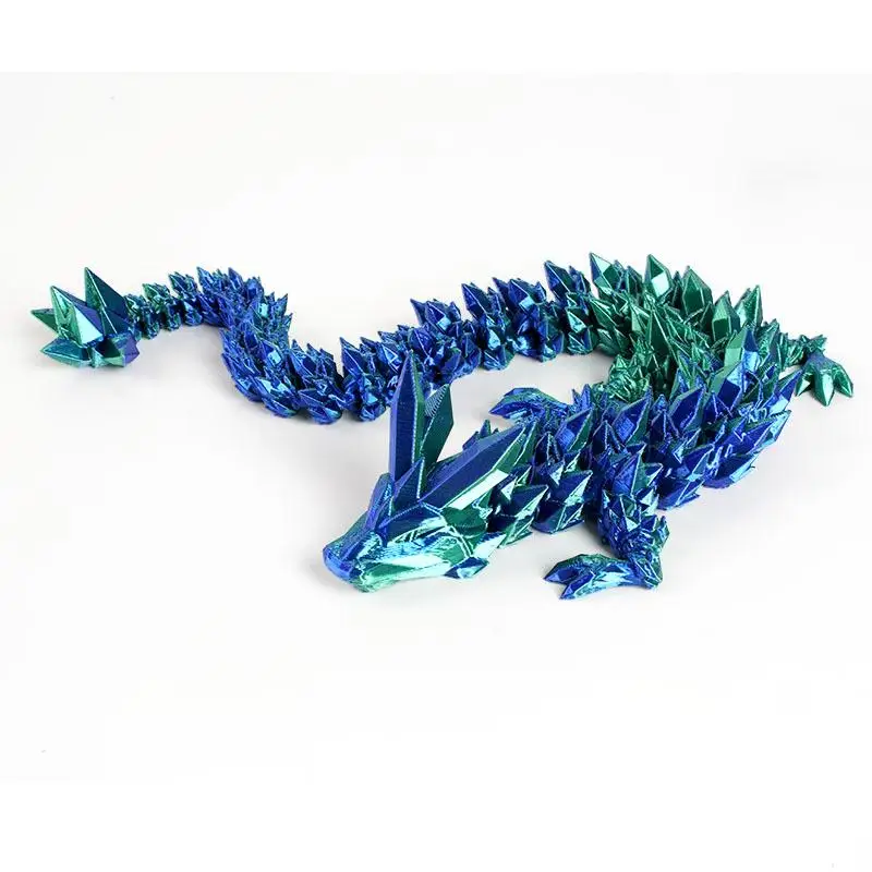 3d printed dragon ornament Chinese dragon hand puppet crystal dragon kids toys