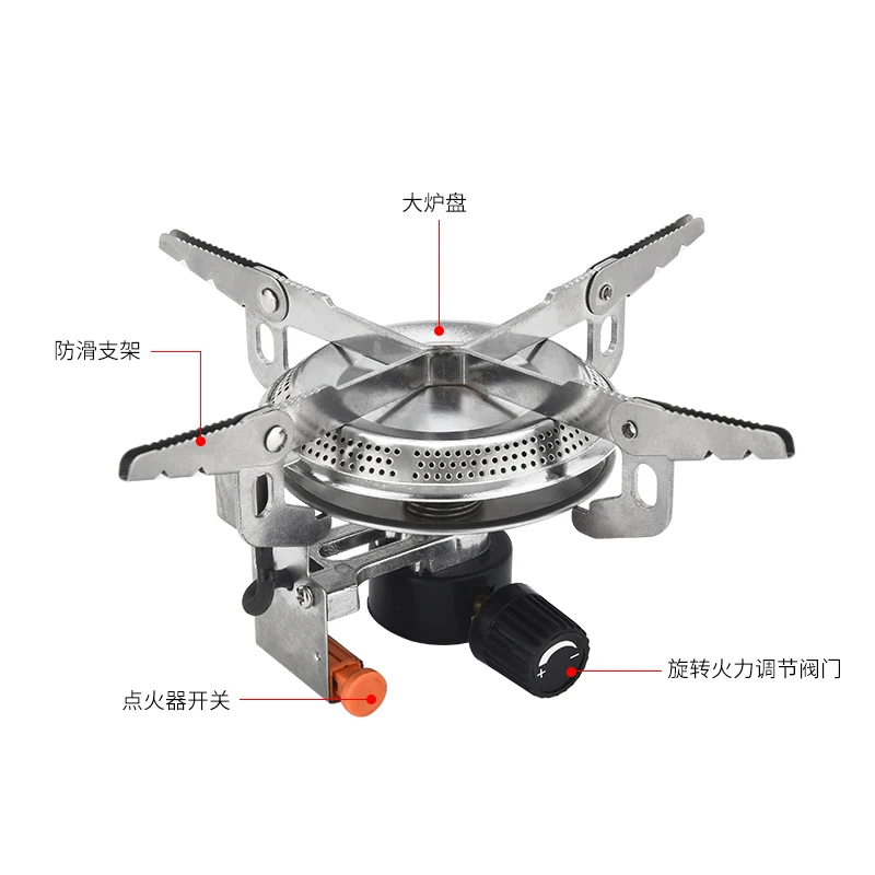 ORANGEGAZ Outdoor  camping gas stove flat gas tank mountain stove ce-certified simple electronic lighter stove
