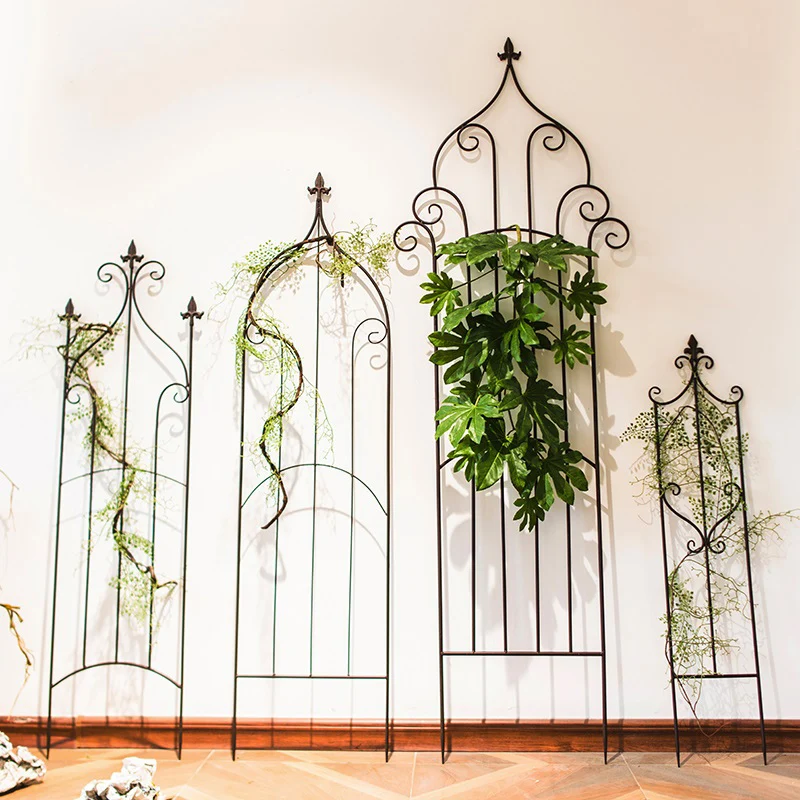 Climbing Plant Rustproof Iron Potted Vines Flower Patio Metal Lattices Garden Trellis
