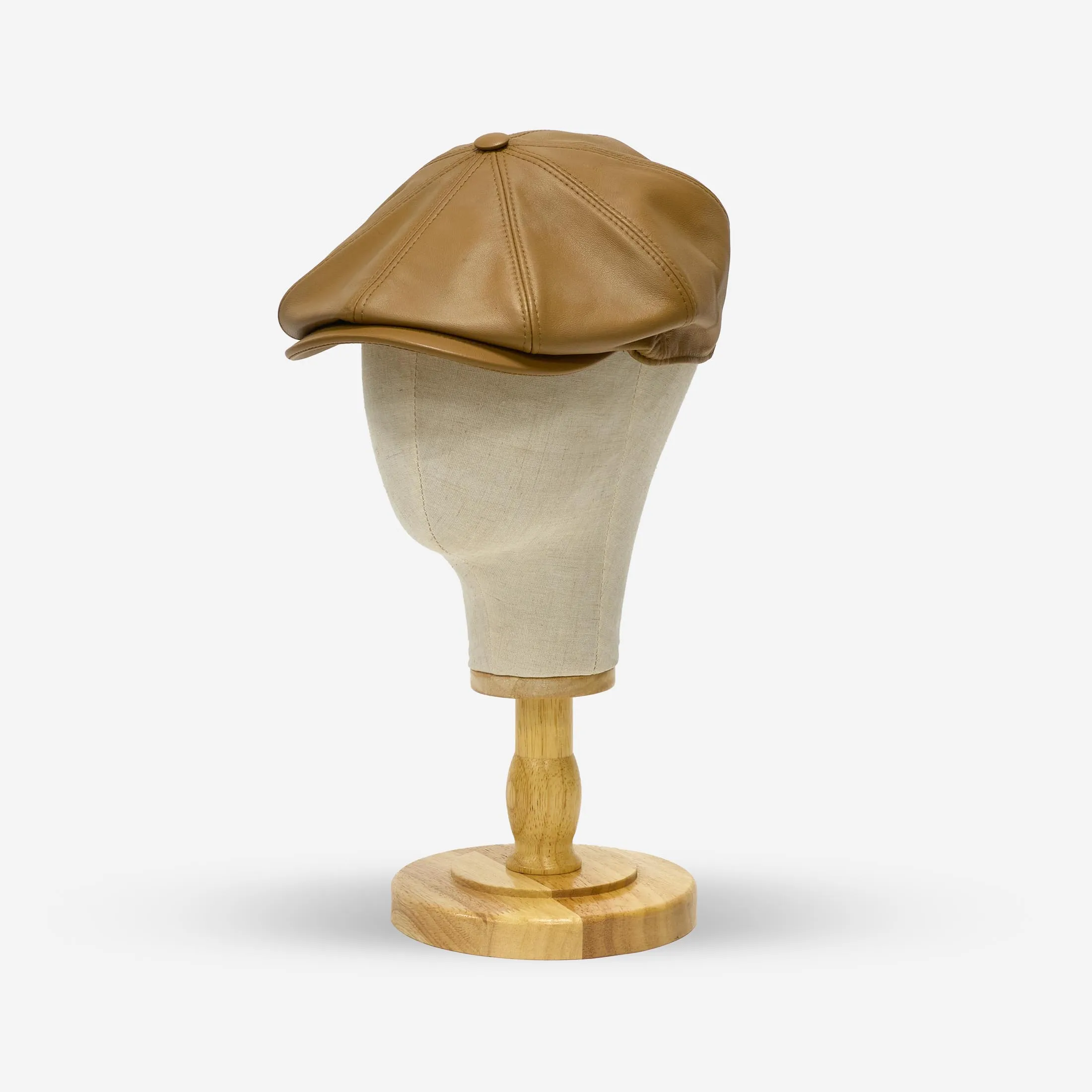 Premium Leather Flat Cap - Soft, Durable, Stylish Womens Hat - Perfect for Luxe Street Style