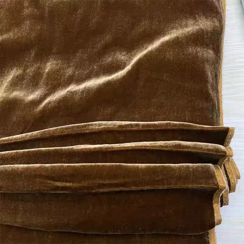 20% Silk 80% Viscose Premium Velvet Fabric 140mm Width High Quality for Mixed Genre Dresses