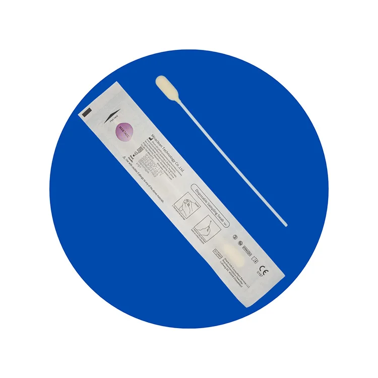 Available OEM/ CE Disposable Oral Sampling Swab Sterile Dna Mouth Buccal Oropharyngeal Sponge Swabs