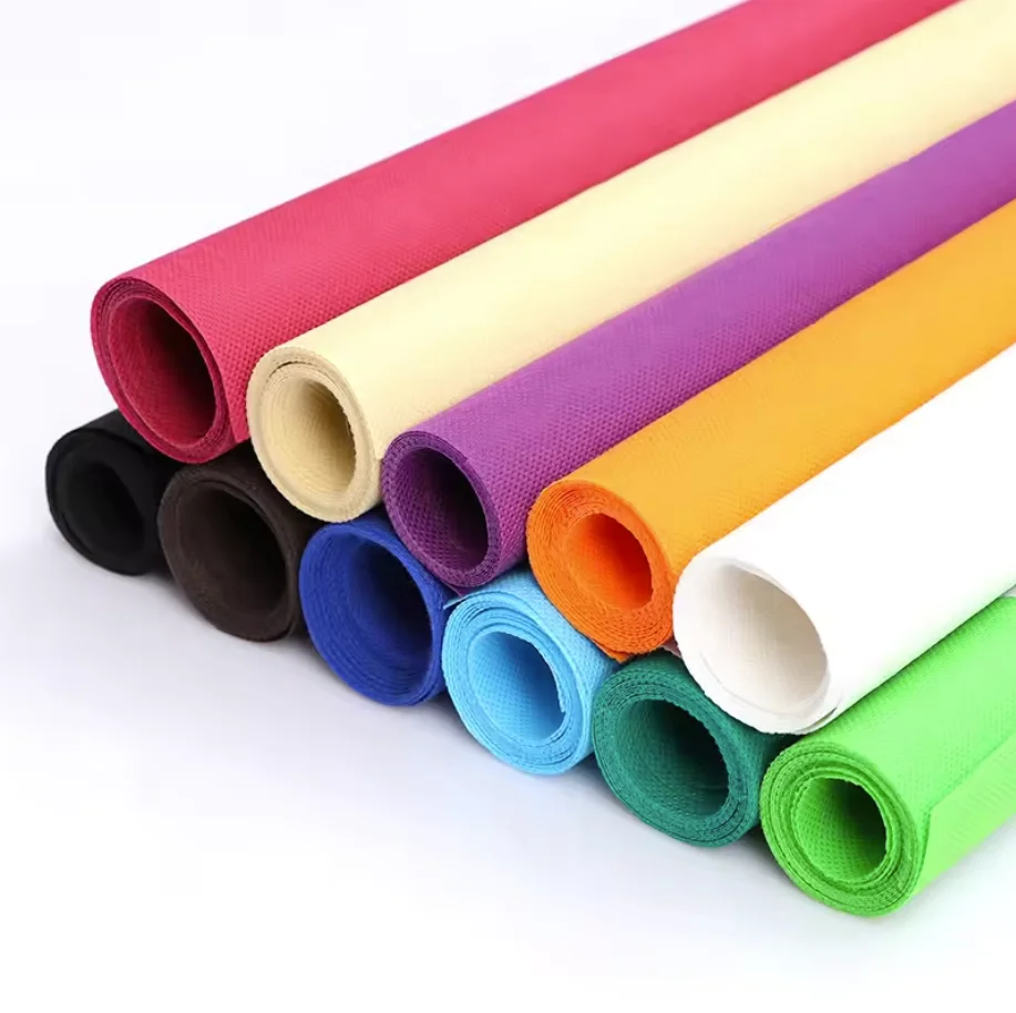 Rolls Spunbond Non-woven Fabric High Quality 100% PP Customized Disposable 12-120GSM Nonwoven 100% Polypropylene 500KG Above DOT