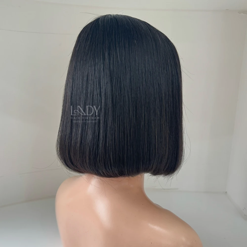 Wholesale Bob Human Hair Lace Front Wig Vietnamese Human Hair Extensions Hd Transparent Frontal Wigs bob cut