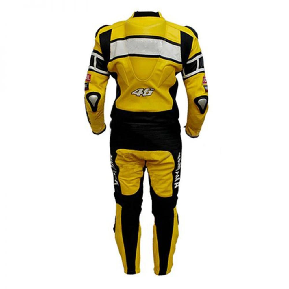 Motorcycle Mens Racing Biker Leather Suit Motorbike Leather Jacket Pant customized Yellow & Black Leather Suits For Bikers