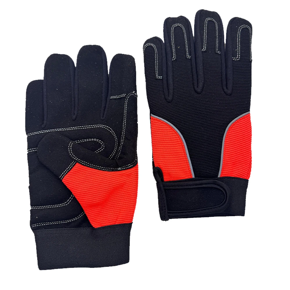 Best Quality Goatskin Safety Work Gloves High Quality Assembly with Custom Printing Logo Leather Material