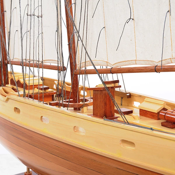 Bluenose II L90 Fully Assembled Sailboat Model with Display Stand for wooden furniture handicraft products home decor from OMH