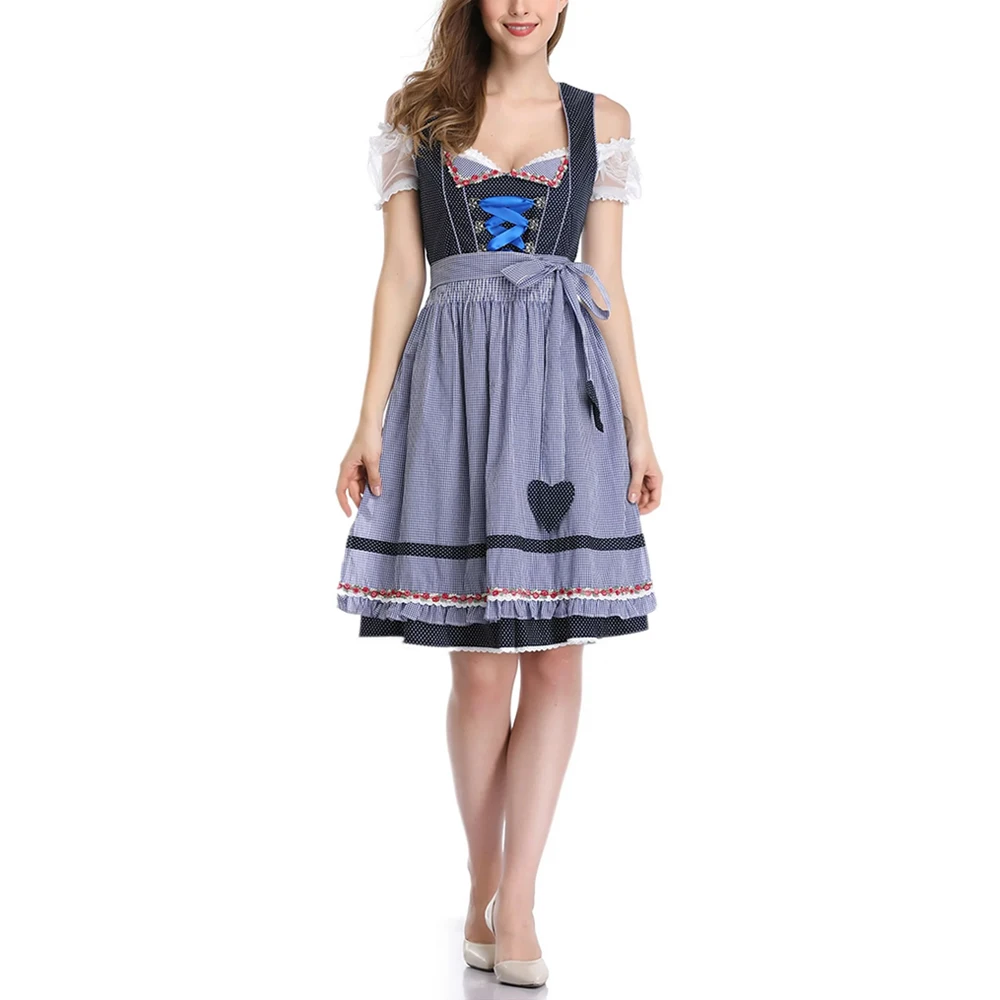 Custom OEM Service Latest Design Quick Dry Women Dirndl Dress / Traditional Oktoberfest Women Dirndl Dress