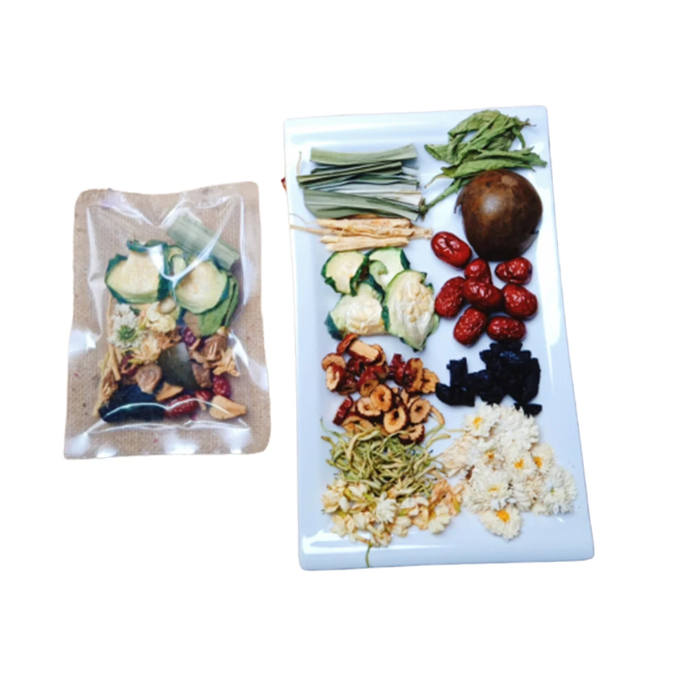 Pumpkin Honeysuckle Ginseng Tea Hot Tea Product for Healthcare and Beauty