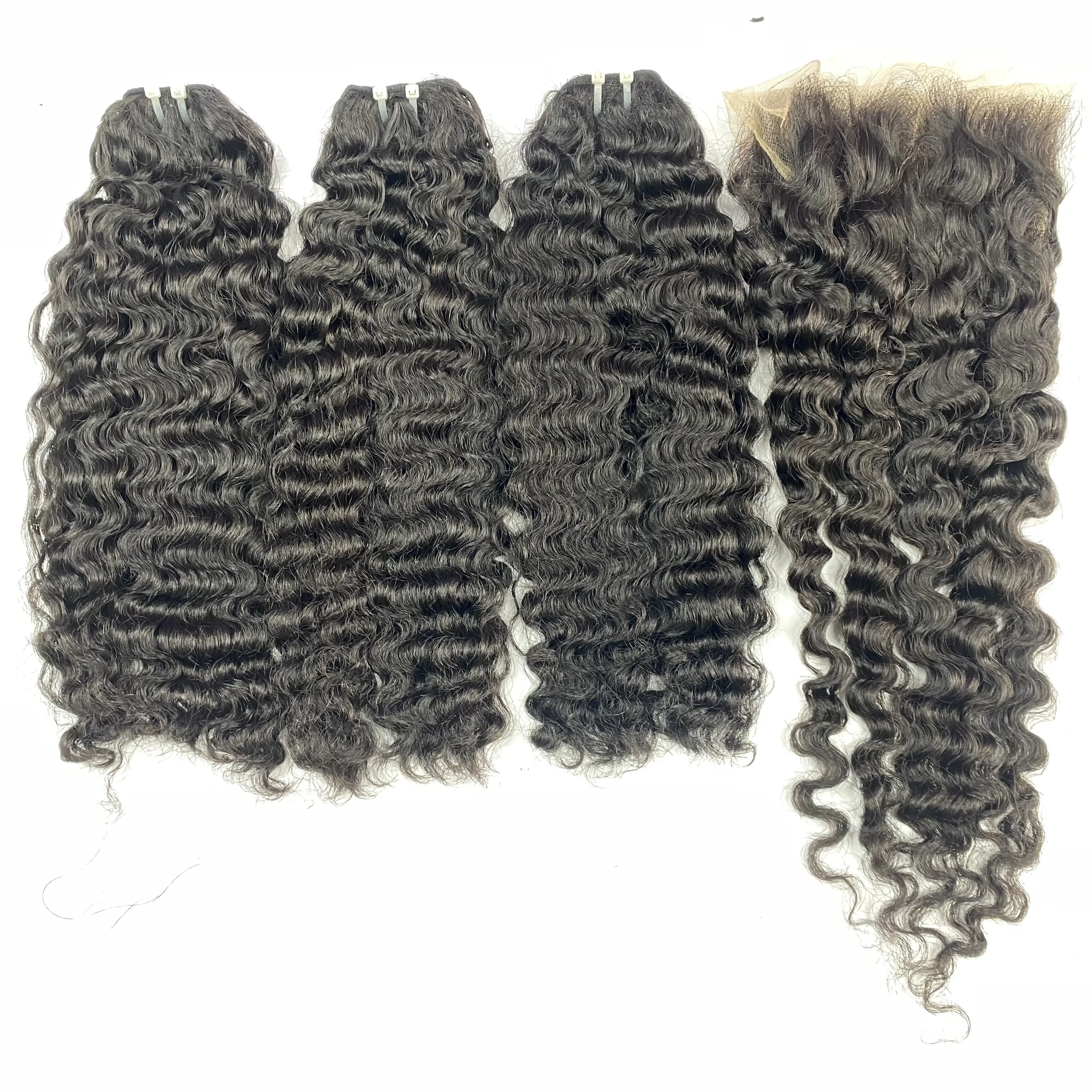 Burmese Curly texture detailed photo Vietnam hair single donor raw cuticle aligned refund policy