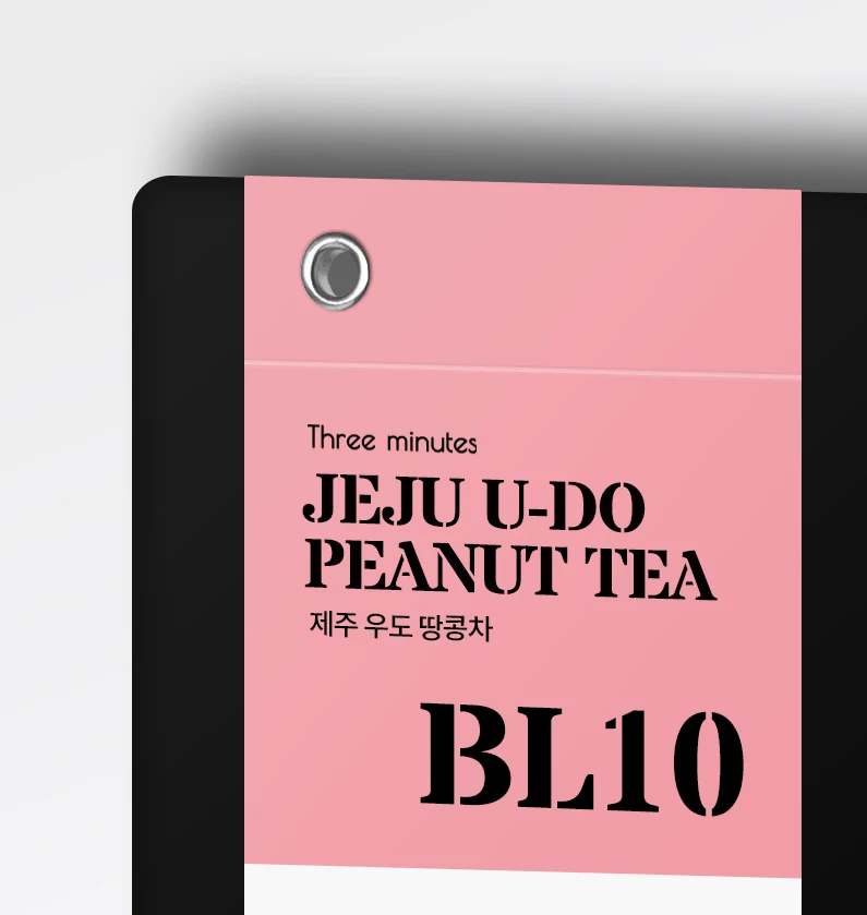 High Quality Korean Food Tea TEABIBBE JEJU U-DO PEANUT TEA Zip Pouch Case Healthy and Caffeine-free Korean Tea