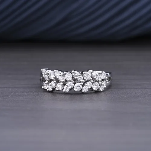 New Arrival Designer Princess Hoop Earring 18Kt White Gold Plated 0.53ct Diamond Stud Set for Wedding Bridal Party or Gift