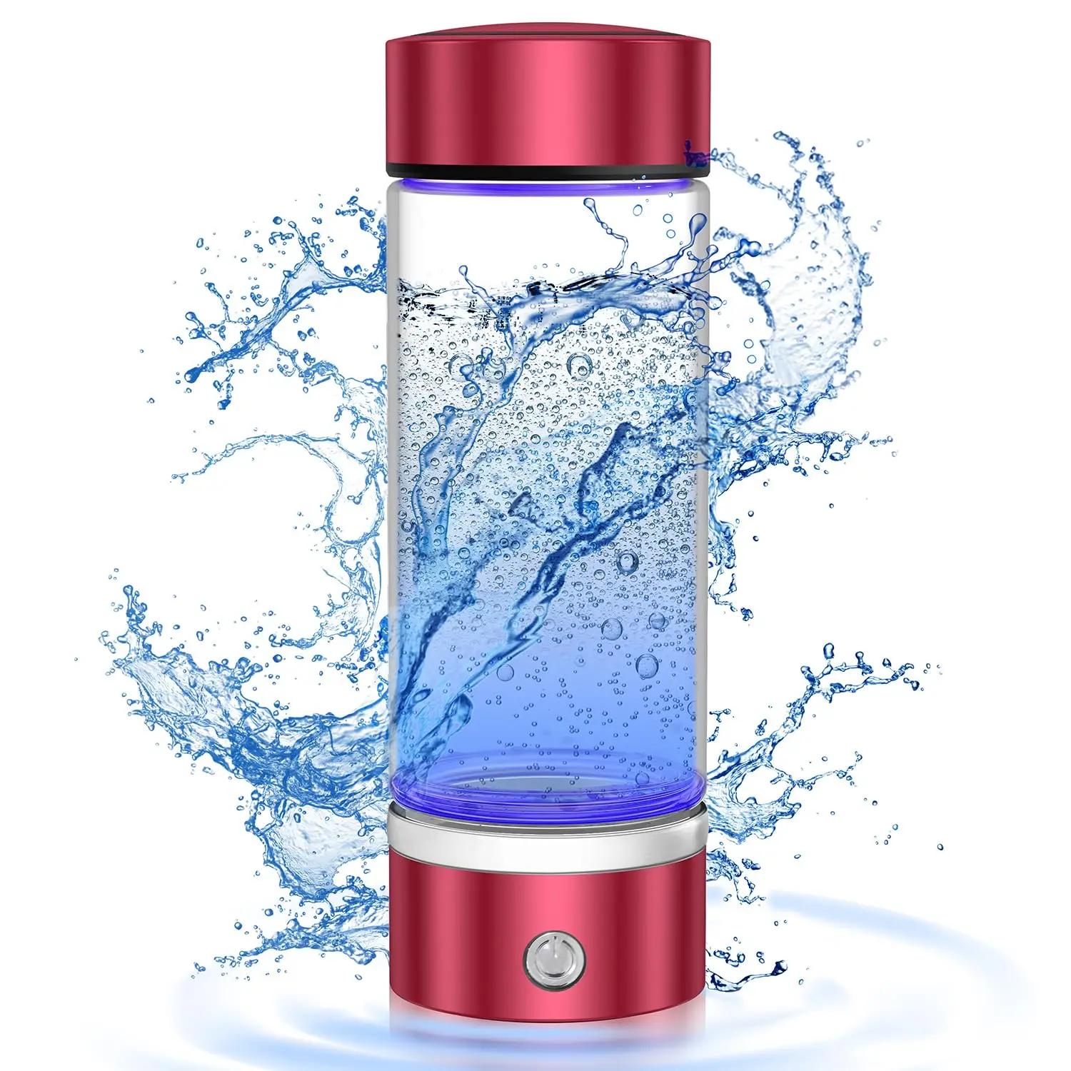 Rechargeable Portable Hydrogen Water Bottle Ionizer Machine, PEM SPE Technology, Generates Real 2000ppb