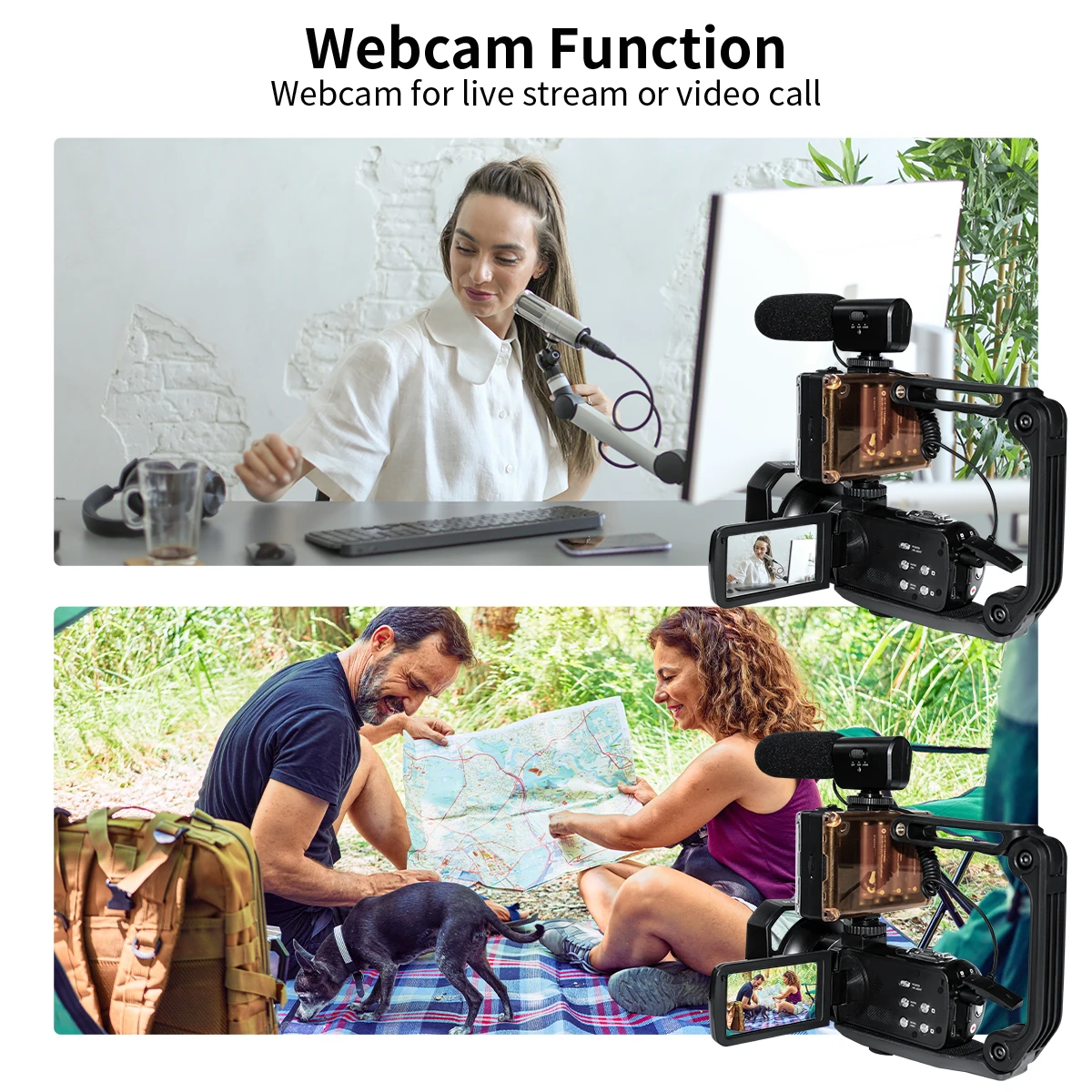 Newest 1080p Hd 4K Video Camera Camcorder 56MP 3.0 Inch Touch Screen Wifi Ir Night Vision Vlogging Camera for Youtube