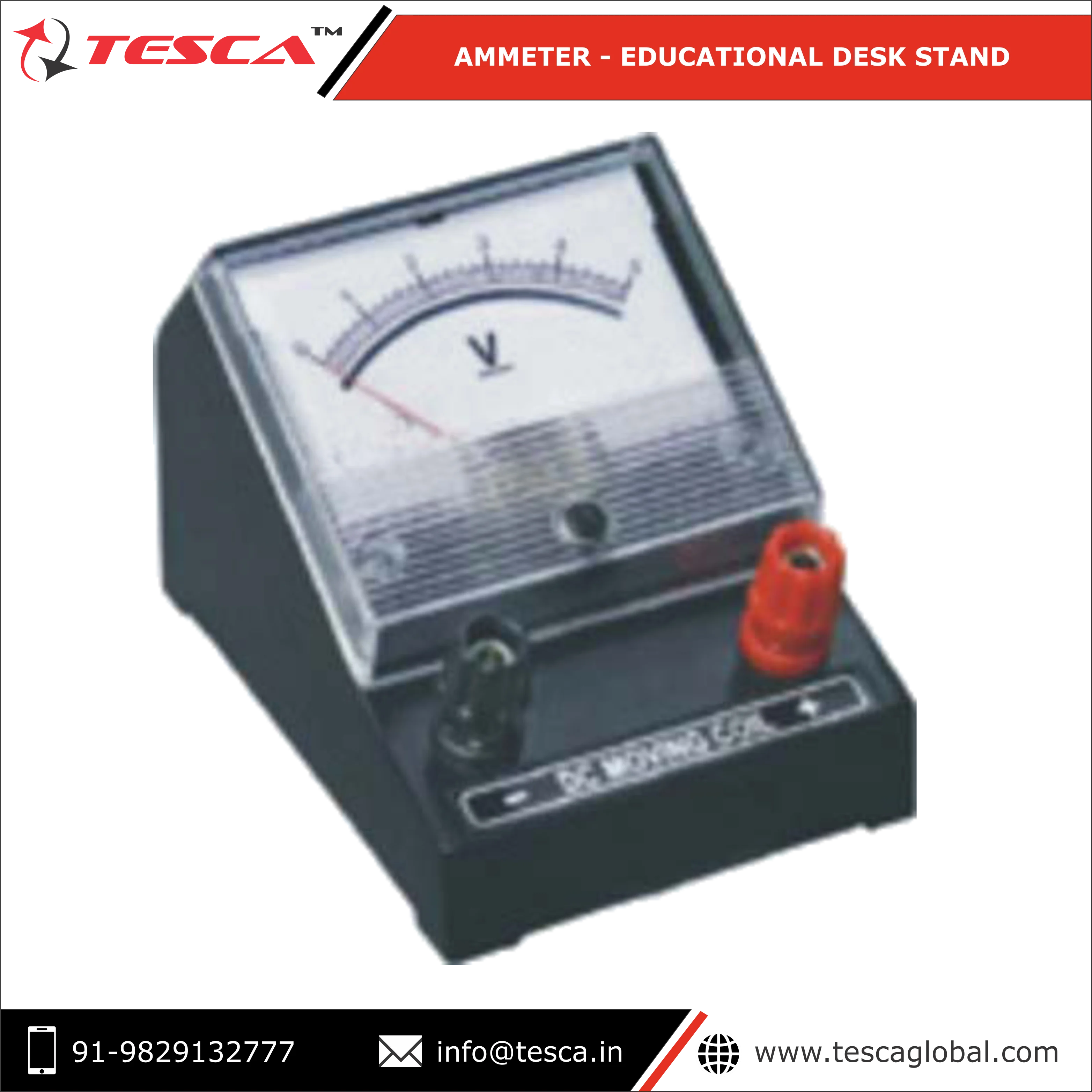 Ammeter - Educational Desk Stand Meter DC