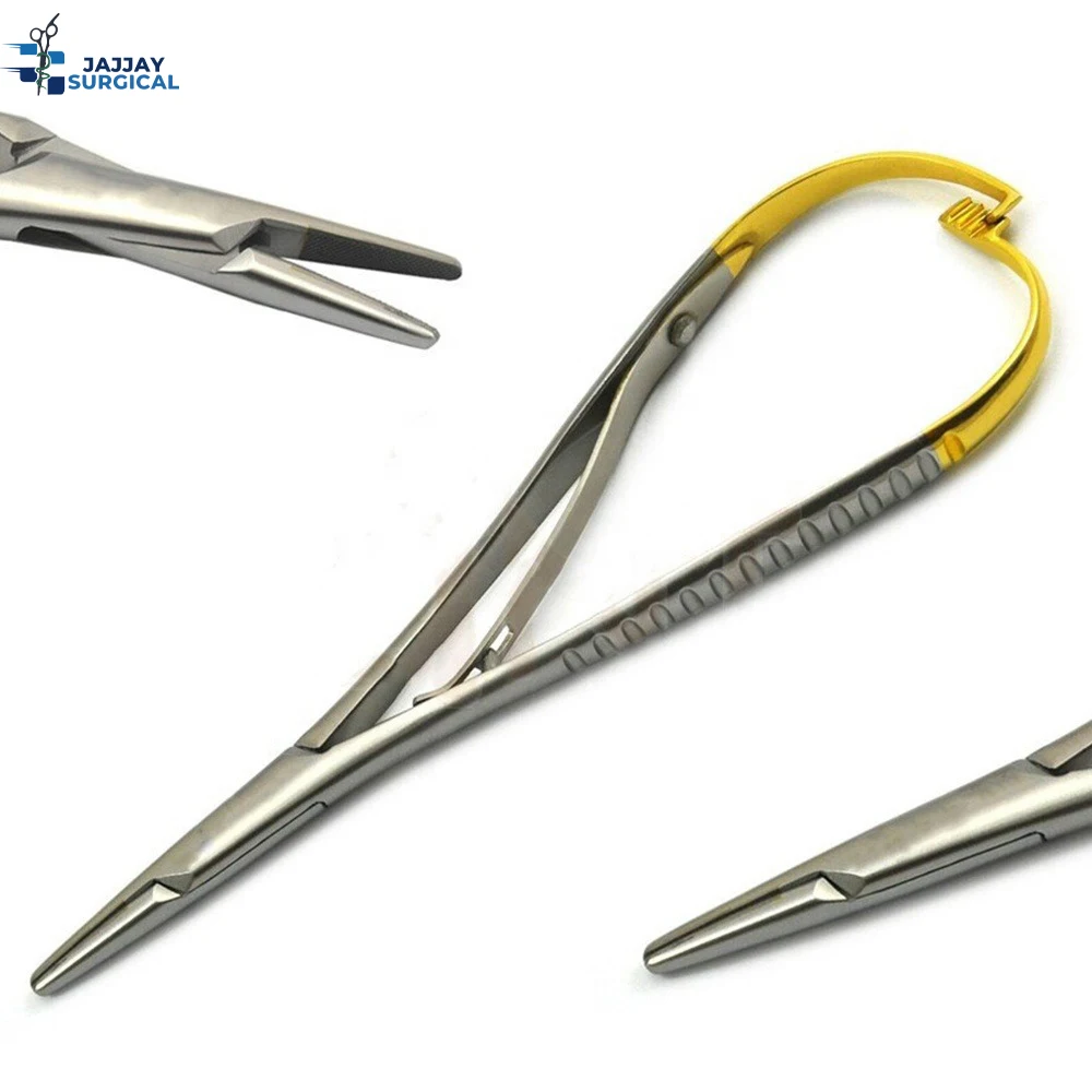 Stainless Steel Mathieu Needle Holders Dental Needle Holders TC Surgical Forceps Dental Instruments