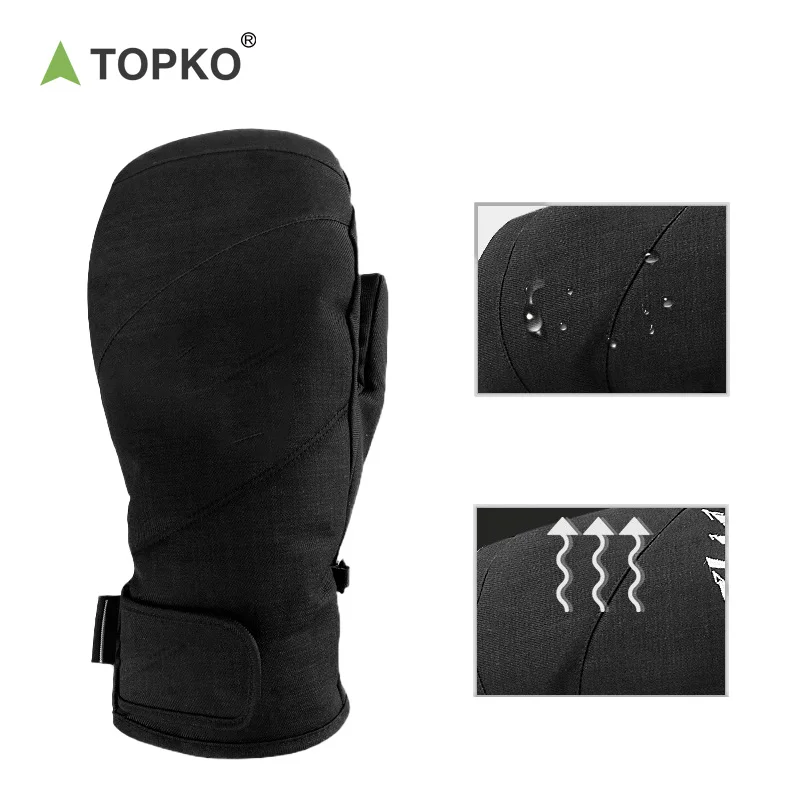 Перчатки для сноуборда TOPKO из полиэфирного волокна мужчин и женщин зимние лыжные перчатки