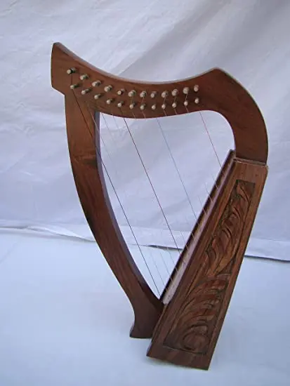Solid Wood 12-String Harp Musical Instrument Accessory