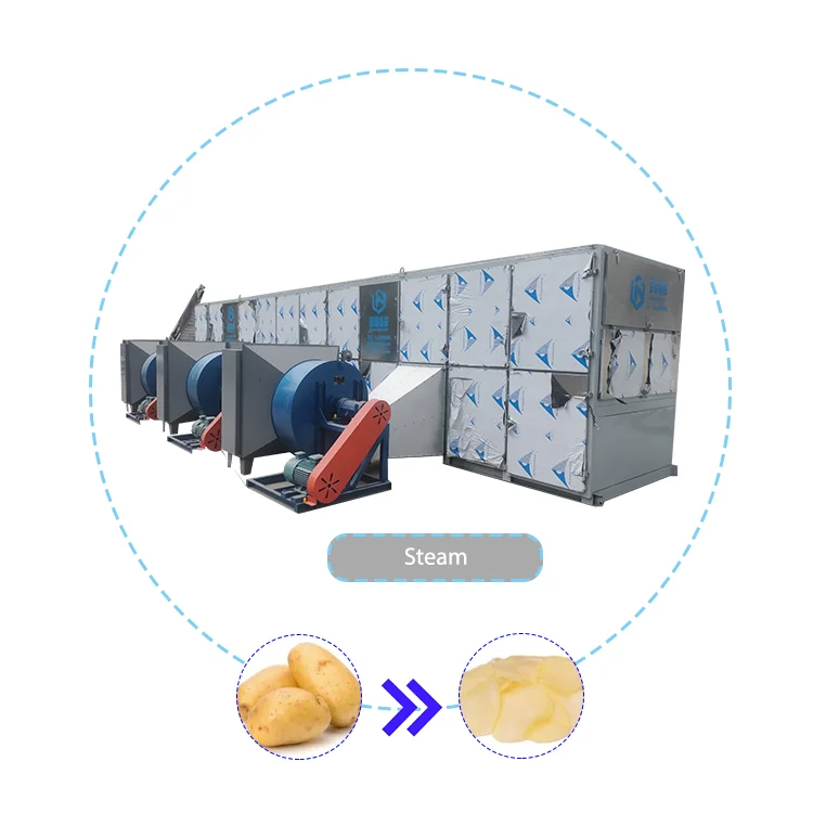 Industrial Mesh Belt Continuous Fruit and Vegetable Dryer