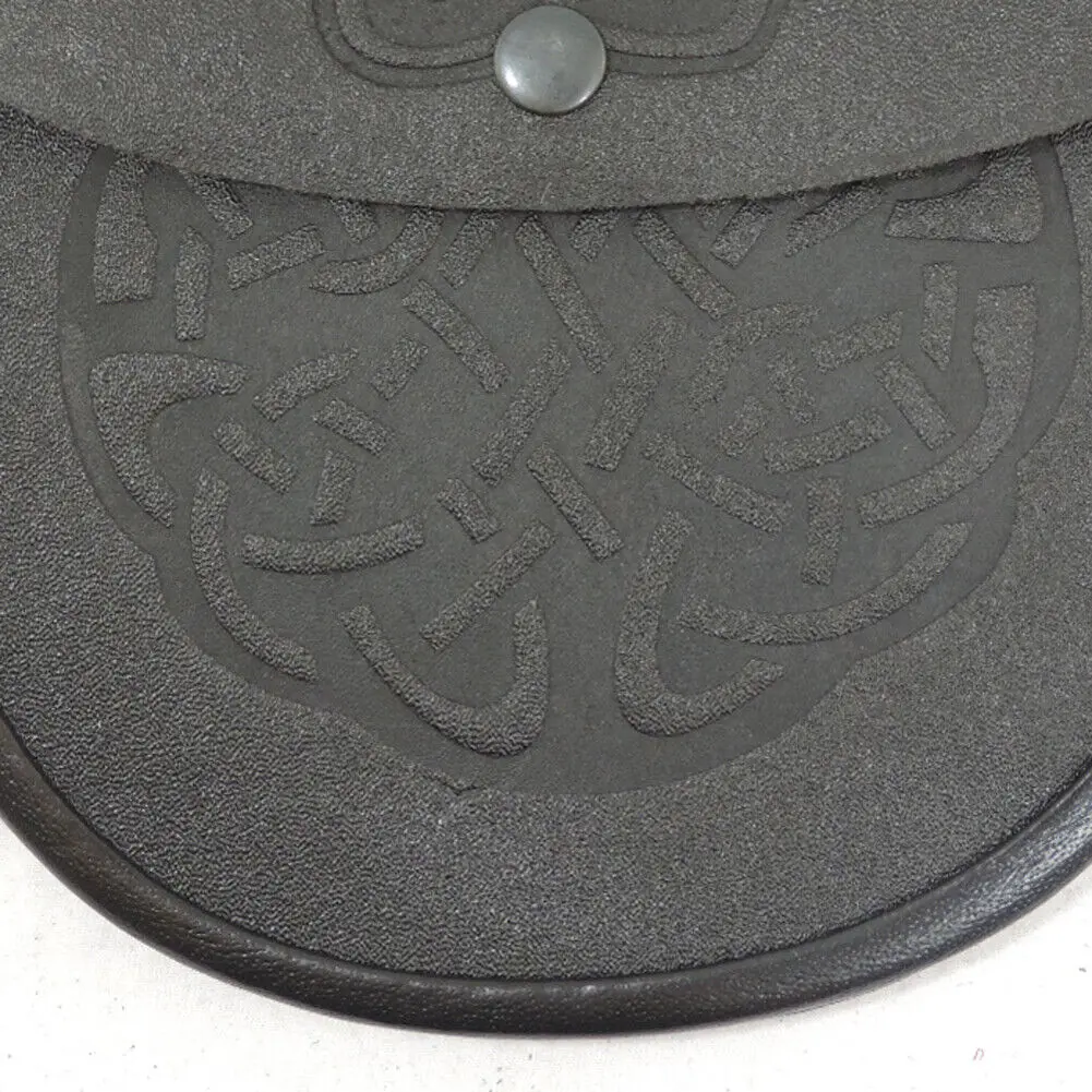 White Rabbit Full Dress Sporran With 3 Tussle Cantle Set Of 5 Buckle,Brooch